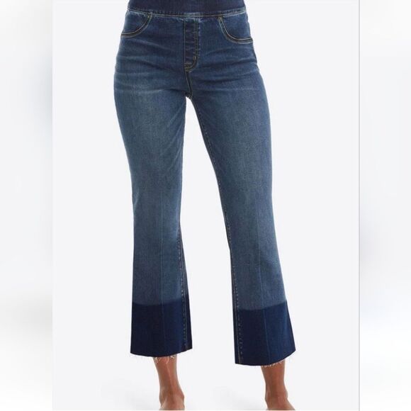 Spanx Cropped Flare Jeans Size Small - Picture 1 of 9